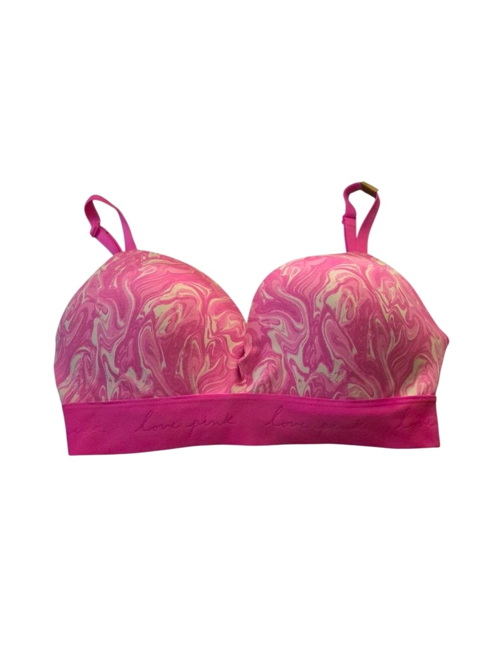 PINK Victoria's Secret Pink Marble Lightly Padded Wireless Bra